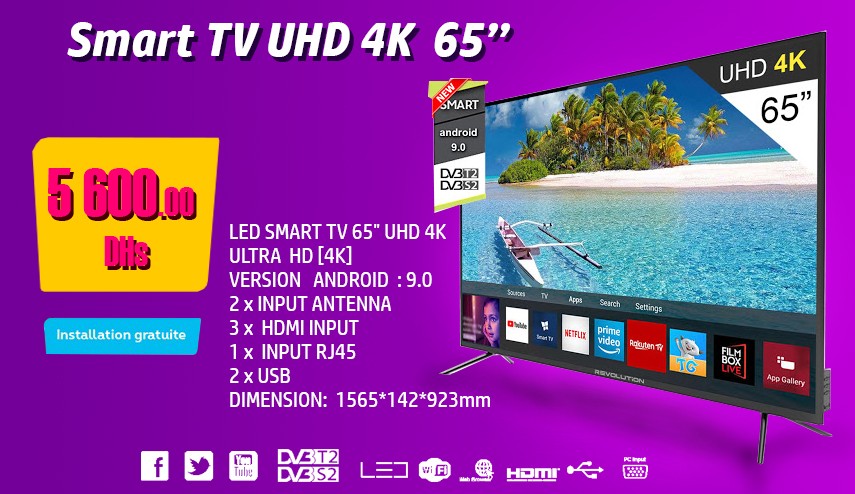 REVOLUTION LED SMART TV 65" UHD 4K